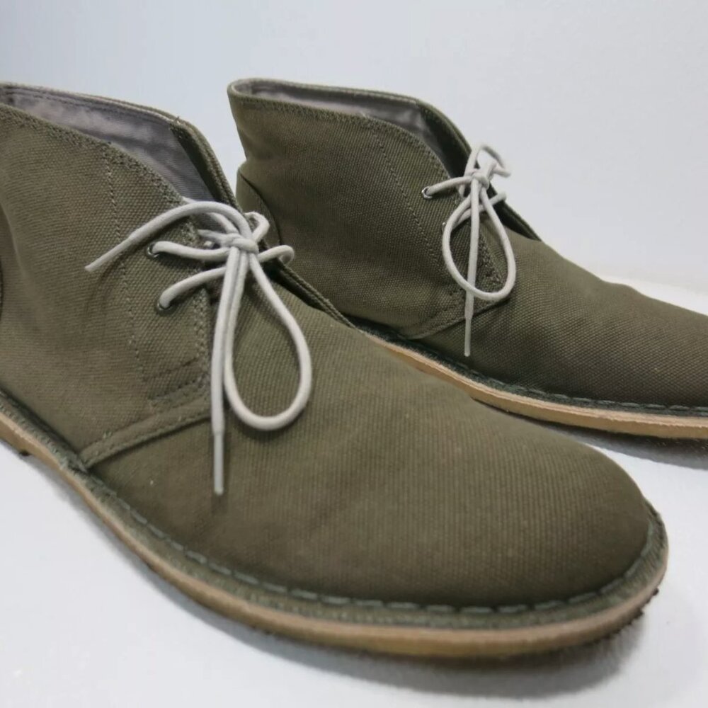 Clarks Originals Canvas Casual Comfort Chukka Desert Boots Men's Footwear 10.5